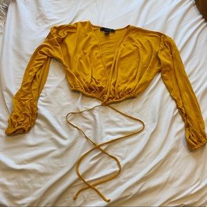 Mustard Crop Top